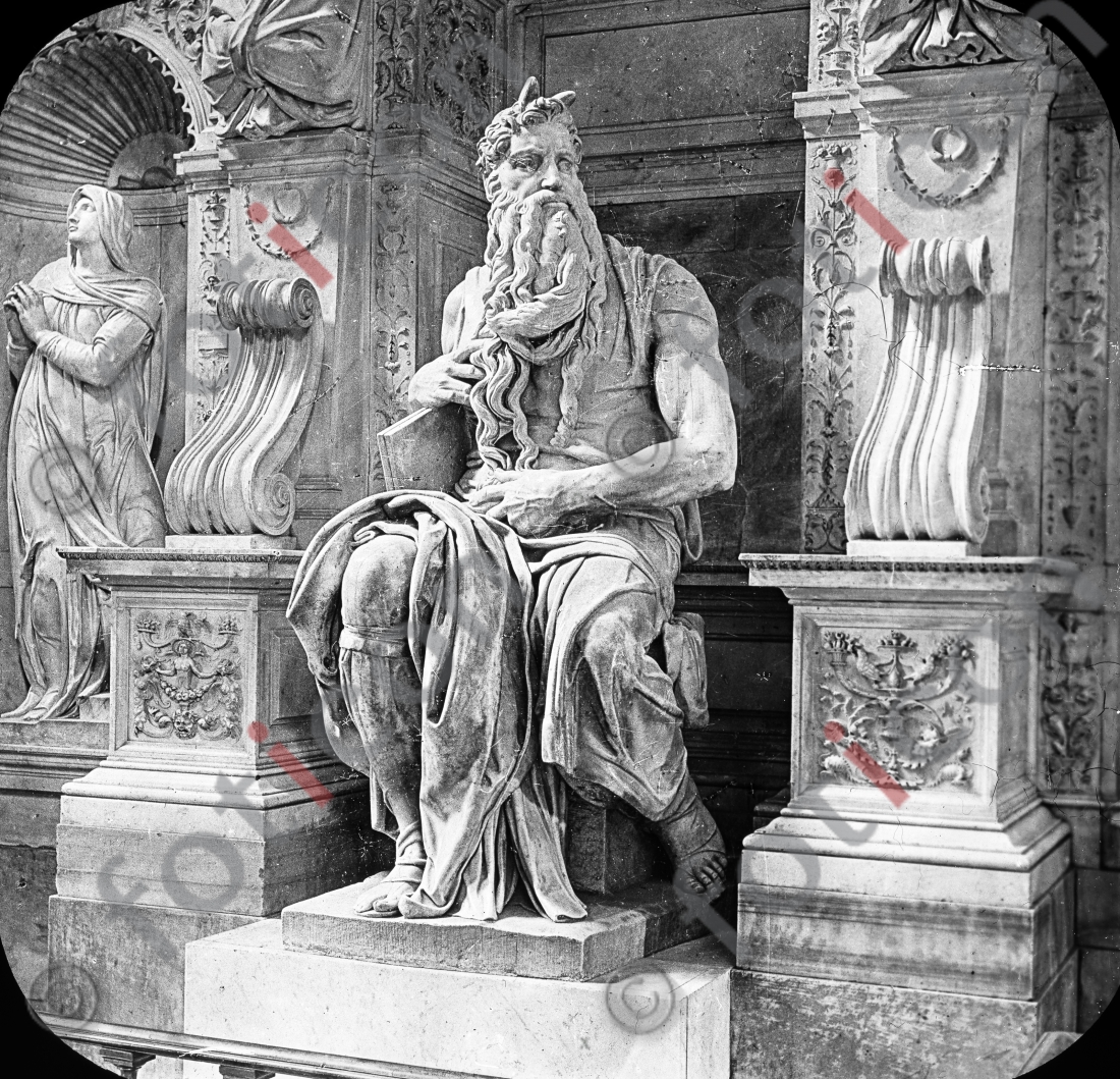 Moses  | Moses - Foto foticon-simon-147-016-sw.jpg | foticon.de - Bilddatenbank für Motive aus Geschichte und Kultur